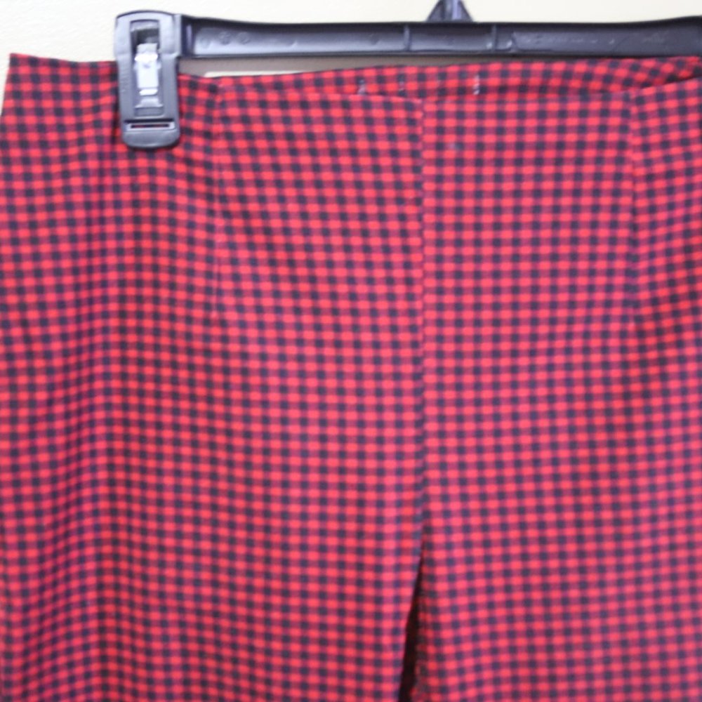 Stretch Plaid Skinny Jean